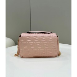 Fendi Baguette Chain Midi Bag In Powder Nappa Leather FBS24006