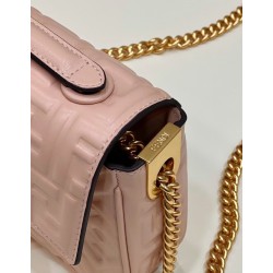 Fendi Baguette Chain Midi Bag In Powder Nappa Leather FBS24006