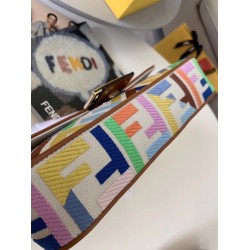 Fendi Baguette Medium Bag In Multicolour Canvas FBS24018