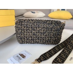 Fendi Baguette Medium Bag In Woven Strips FBS24021