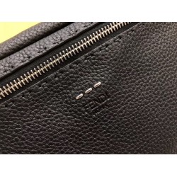 Fendi Belt Bag In Black Romano Leather FBS24029