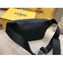 Fendi Belt Bag In Black Romano Leather FBS24029