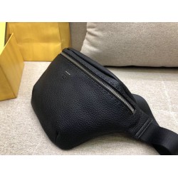 Fendi Belt Bag In Black Romano Leather FBS24029