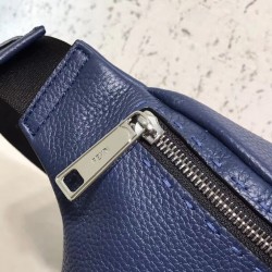 Fendi Belt Bag In Blue Romano Leather FBS24030