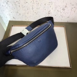 Fendi Belt Bag In Blue Romano Leather FBS24030