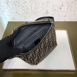 Fendi Belt Bag In Embossed FF Motif Calfskin FBS24031