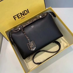 Fendi Black By The Way Medium Bag With FF Handles FBS24038