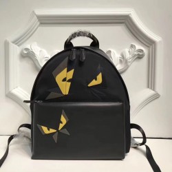 Fendi Black Large Butterfleye Backpack FBS24054