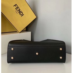 Fendi Black Peekaboo Medium Bag With Bag Bugs Eyes FBS24067