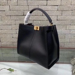 Fendi Black Peekaboo X Lite Regular Bag FBS24069