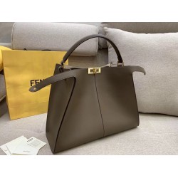 Fendi Brown Peekaboo X Lite Large Bag FBS24087