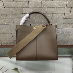 Fendi Brown Peekaboo X Lite Regular Bag FBS24089