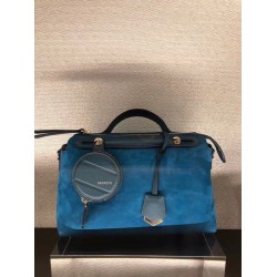 Fendi By The Way Medium Bag In Blue Suede FBS24092