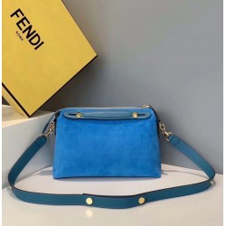 Fendi By The Way Medium Bag In Blue Suede FBS24092