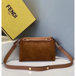 Fendi By The Way Medium Bag In Brown Suede FBS24093