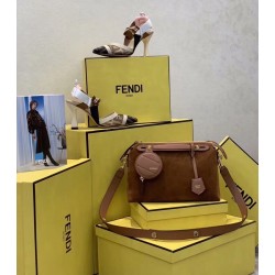 Fendi By The Way Medium Bag In Brown Suede FBS24093