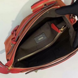 Fendi By The Way Medium Bag In Piment Suede FBS24098