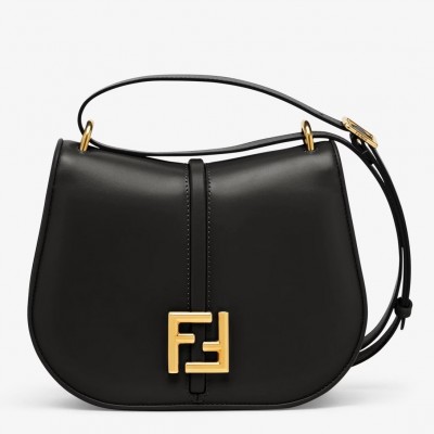 Fendi C'mon Medium Bag in Black Calfskin FBS24103