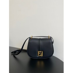 Fendi C'mon Medium Bag in Black Calfskin FBS24103