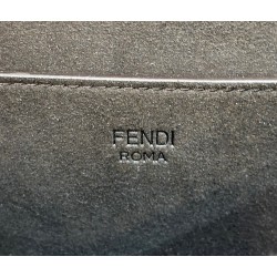 Fendi C'mon Medium Bag in FF Jacquard Fabric and Leather FBS24104