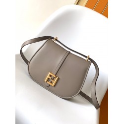 Fendi C'mon Medium Bag in Grey Calfskin FBS24105