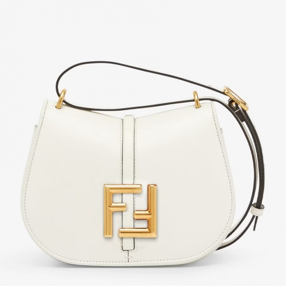 Fendi C'mon Small Bag in White Calfskin FBS24109