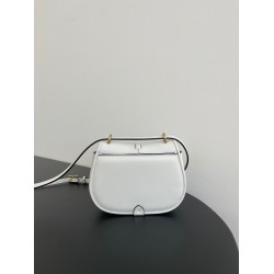 Fendi C'mon Small Bag in White Calfskin FBS24109