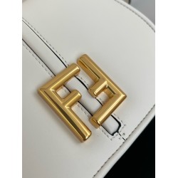 Fendi C'mon Small Bag in White Calfskin FBS24109