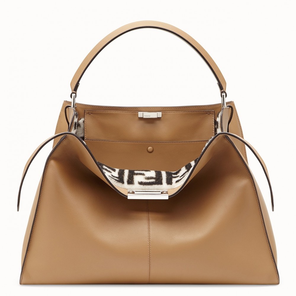 Fendi Camel Peekaboo X Lite Large Bag FBS24101