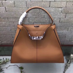 Fendi Camel Peekaboo X Lite Large Bag FBS24101