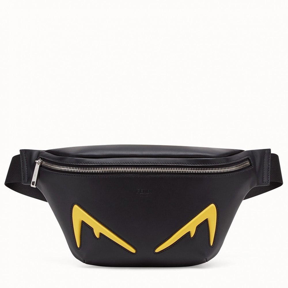 Fendi Diabolic Eyes Belt Bag In Black Calfskin FBS24110