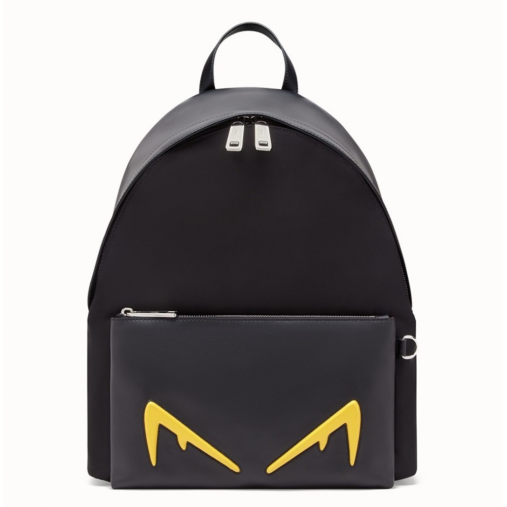 Fendi Diabolic Eyes Nylon And Leather Backpack FBS24111