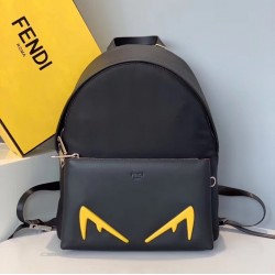 Fendi Diabolic Eyes Nylon And Leather Backpack FBS24111