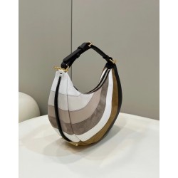 Fendi Fendigraphy Small Hobo Bag In Inlaying Leather FBS24118