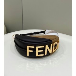 Fendi Fendigraphy Small Hobo Bag In Inlaying Leather FBS24118