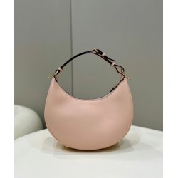 Fendi Fendigraphy Small Hobo Bag In Pink Leather FBS24121