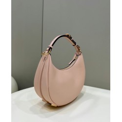 Fendi Fendigraphy Small Hobo Bag In Pink Leather FBS24121