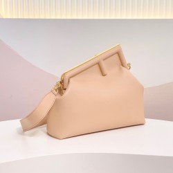 Fendi First Medium Bag In Powder Pink Nappa Leather FBS24133