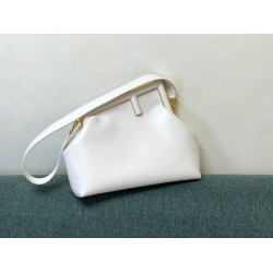 Fendi First Medium Bag In White Nappa Leather FBS24134