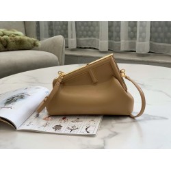 Fendi First Small Bag In Beige Nappa Leather FBS24139