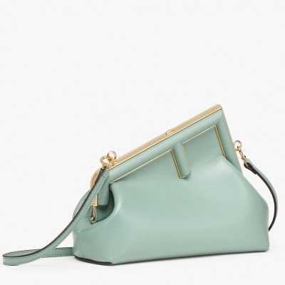 Fendi First Small Bag In Mint Green Nappa Leather FBS24148