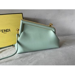 Fendi First Small Bag In Mint Green Nappa Leather FBS24148