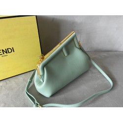 Fendi First Small Bag In Mint Green Nappa Leather FBS24148