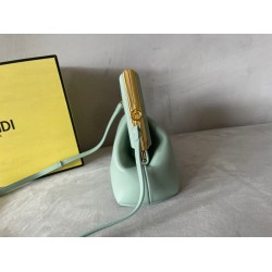 Fendi First Small Bag In Mint Green Nappa Leather FBS24148