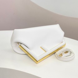 Fendi First Small Bag In White Nappa Leather FBS24153