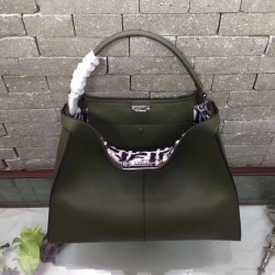 Fendi Green Peekaboo X Lite Large Bag FBS24157