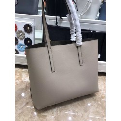 Fendi Grey Leather Logo Shopper Bag FBS24159