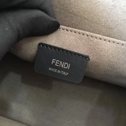 Fendi Kan I F Shoulder Bag In Black Calfskin FBS24163