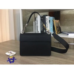 Fendi Kan I F Shoulder Bag In Black Calfskin FBS24163