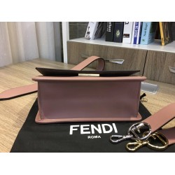 Fendi Kan I F Shoulder Bag In Pink Calfskin FBS24165